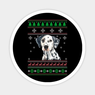 Dalmatian Ugly Christmas Sweater Funny Dog Lover Owner Gifts Magnet